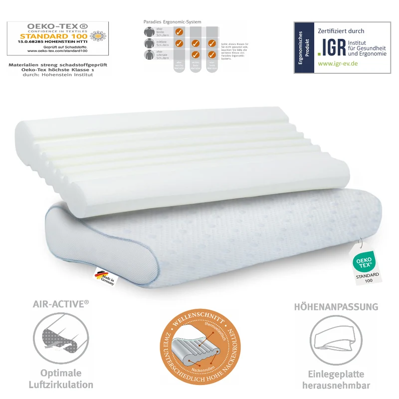 Paradies Paratex Ergonomic orthopädisch Nackenstützkissen Nackenkissen