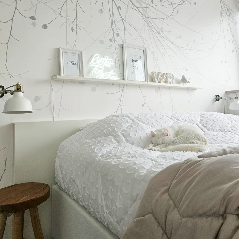 Wasbaar All Season Dekbed | Tufted | Frosty White