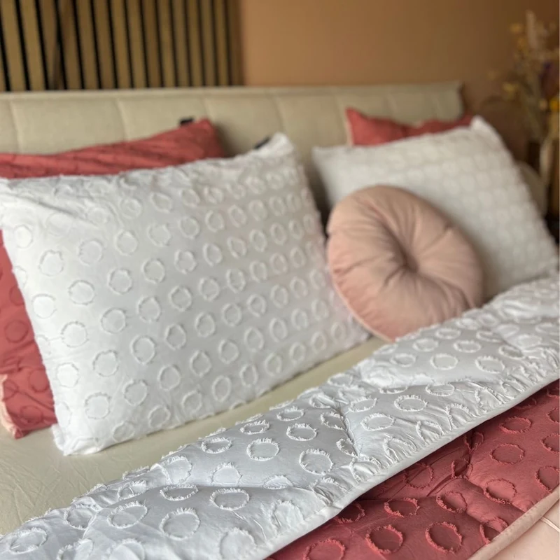 Wasbaar All Season Dekbed | Tufted | Frosty White