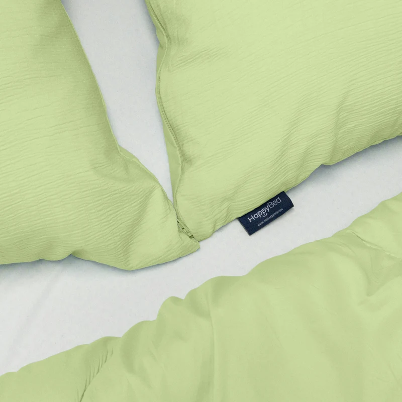 Kussenslopen | Mousseline | Light Green | Set van 2