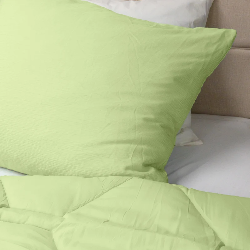 Kussenslopen | Mousseline | Light Green | Set van 2