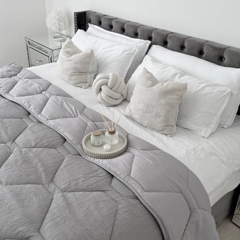 Wasbaar All Season Dekbed | Mousseline | Grey