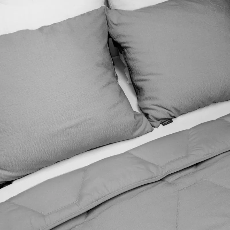 Wasbaar All Season Dekbed | Mousseline | Grey