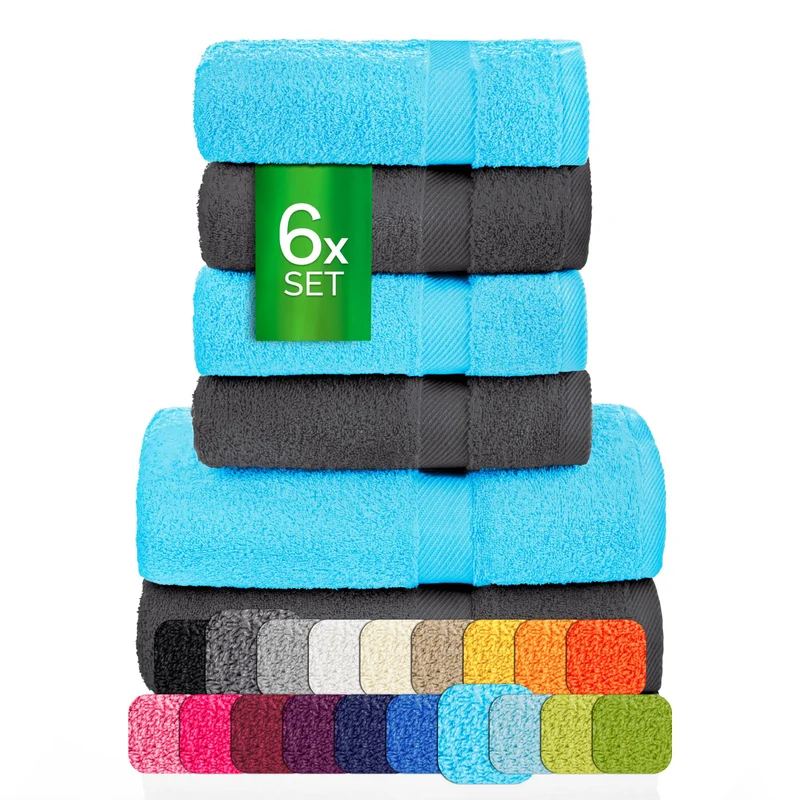 eterea Carli Handtuch Set 6 tlg. Eco