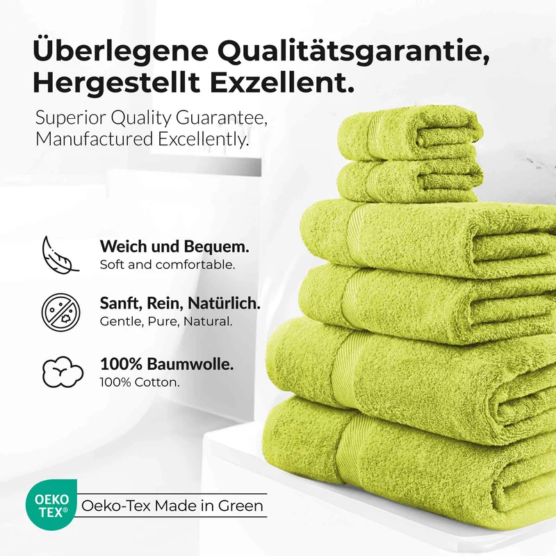 eterea Carli Handtuch Set 6 tlg. Eco
