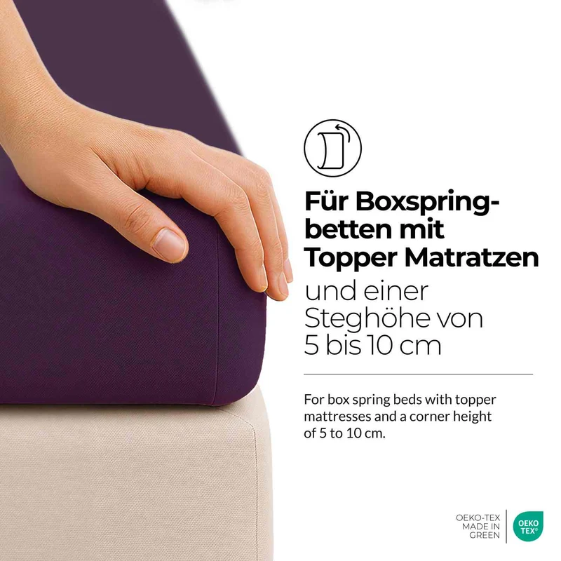 etérea Extra Jersey Topper Spannbettlaken