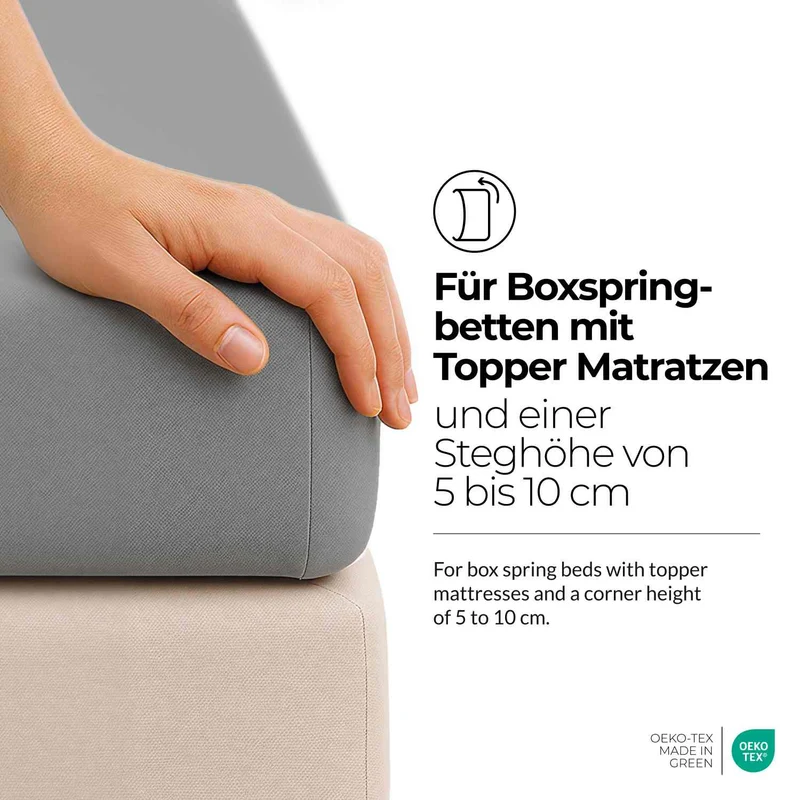 etérea Extra Jersey Topper Spannbettlaken