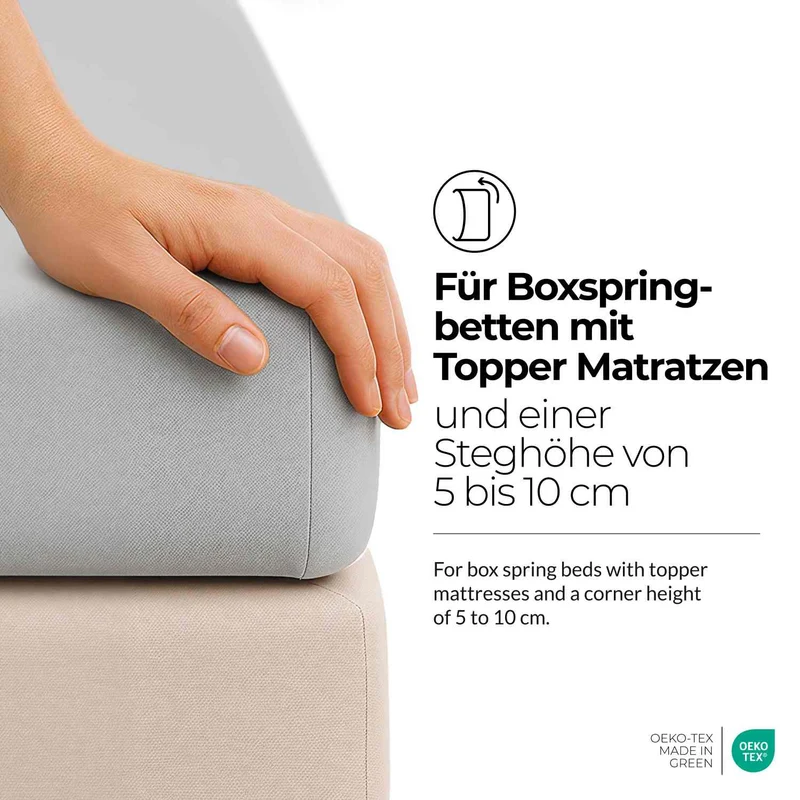 etérea Extra Jersey Topper Spannbettlaken