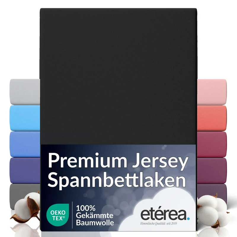 etérea Extra Jersey Spannbettlaken Orange 180x200 - 200x220 cm