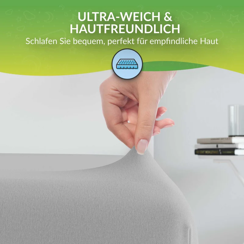 etérea Comfort Jersey Kinder Spannbettlaken Doppelpack