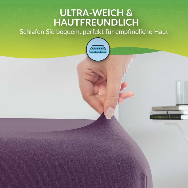 etérea Comfort Jersey Kinder Spannbettlaken Doppelpack