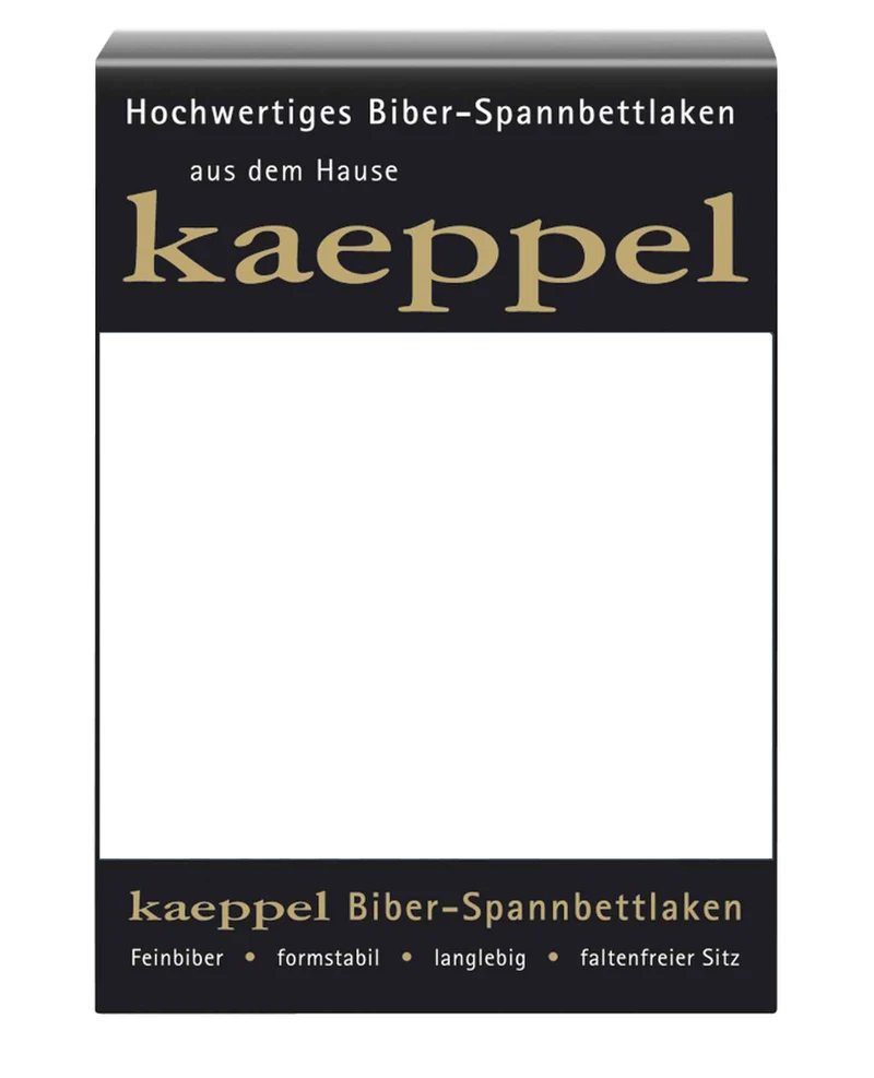 Kaeppel Biber Spannbettlaken