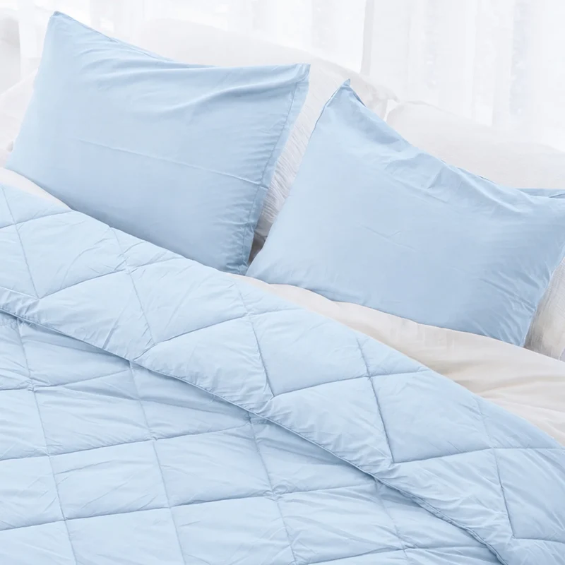Wasbaar Zomerdekbed | Cotton Breeze | Light Blue