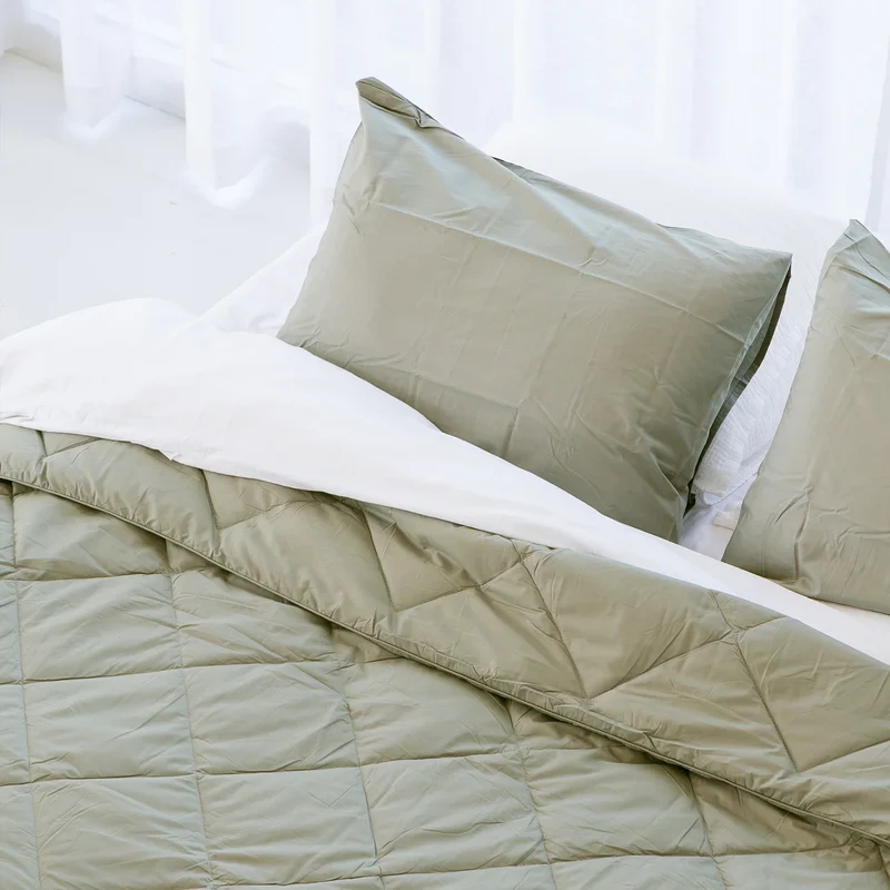 Wasbaar Zomerdekbed | Cotton Breeze | Sage Green