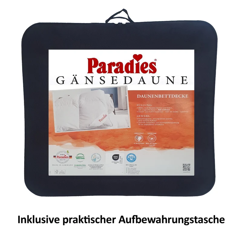 Daunendecke 135 x 200 cm Melinda Ganzjahr 90% Gänsedaunen
