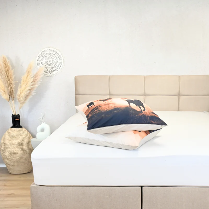 HappyBed | Terra Plain Horses - kussensloop set 2 stuks - 60x70cm