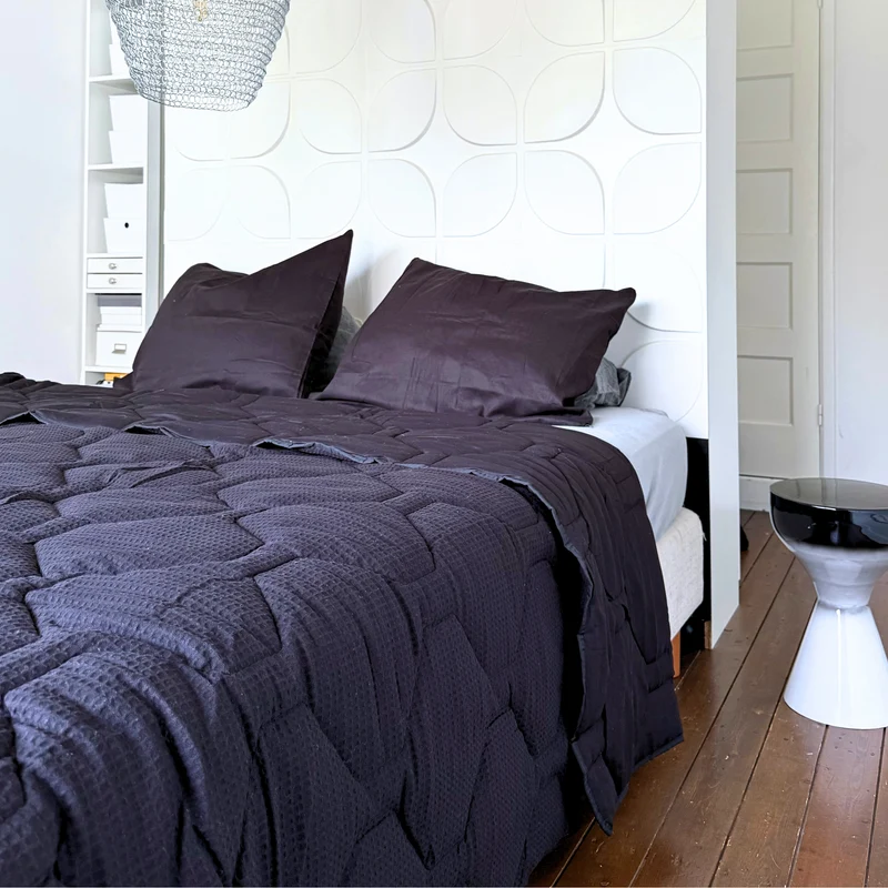 HappyBed Dekbed | Wafel Black | Voor het hele jaar