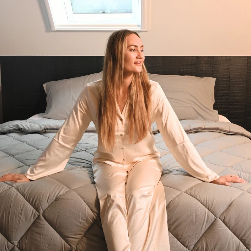 Wasbaar All Season Dekbed | Prestige Collection | Pebble grey
