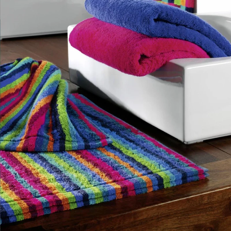 2er Handtuch-Set 50 x 100 cm Life Style Streifen Mehrfarbig