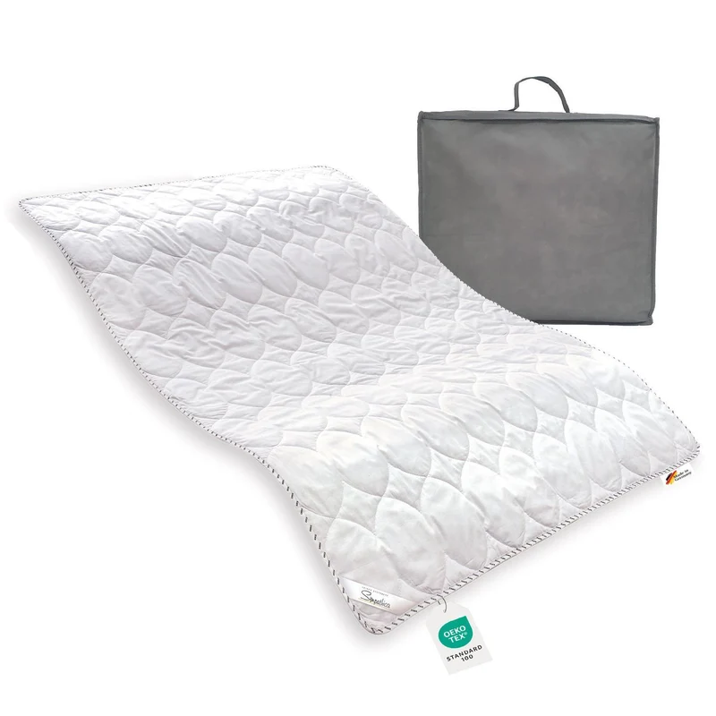 Sommerbettdecke 155 x 220 cm Leinen & Baumwolle