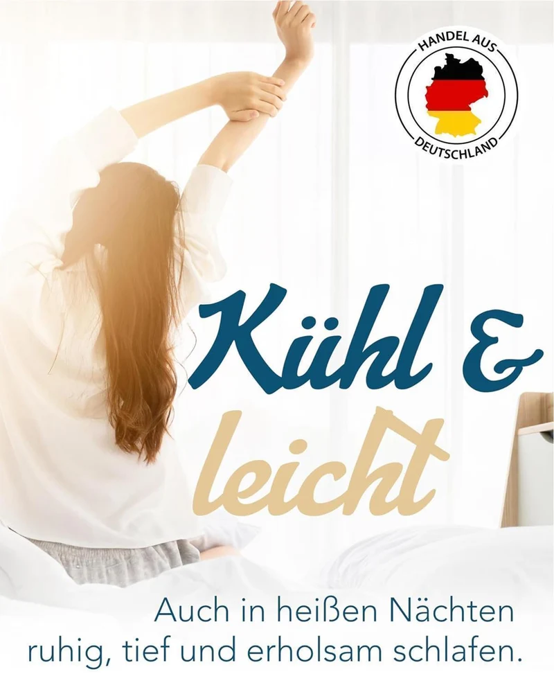Sommerbettdecke 155 x 220 cm Leinen & Baumwolle