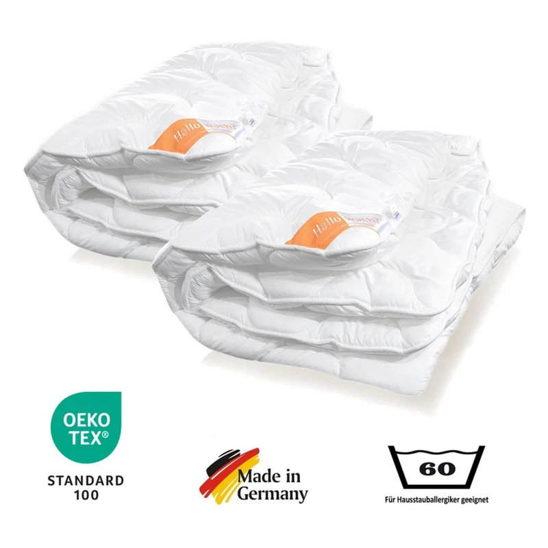 Winterbettdecke 135 x 200 cm Hallo Wach 2er-Set extra warm Klimafaser