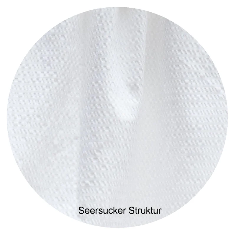Bettwäsche Seersucker Easy Grün mit Streifenmuster 135 x 200 cm