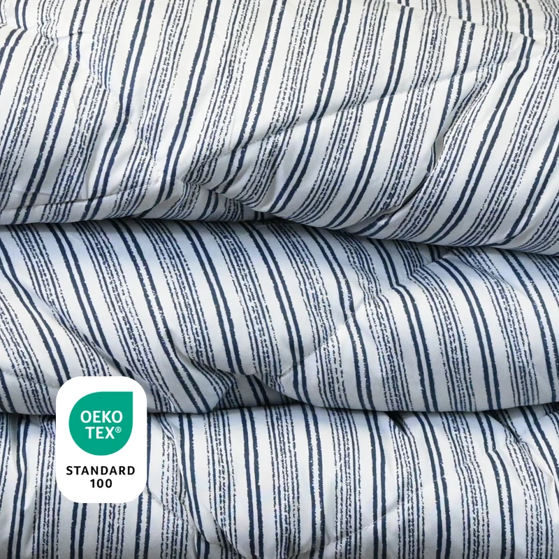 HappyBed Dekbed | Blue Stripes | Voor het hele jaar