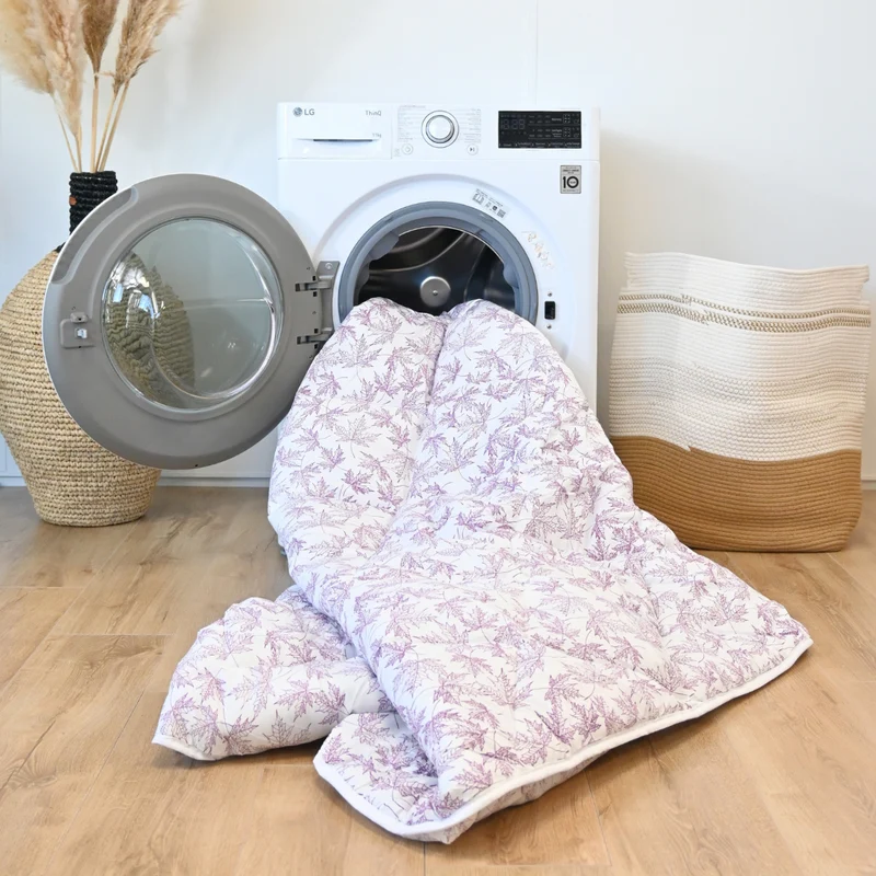 HappyBed Dekbed | Violet Leaves | Voor het hele jaar