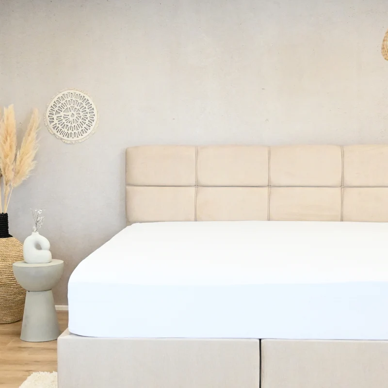 HappyBed Molton matrasbeschermer | Molton | Wit