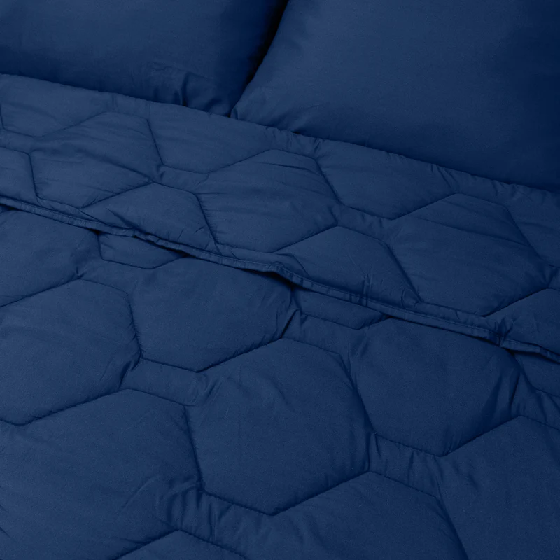 4-Seizoenen Dekbed | Navy | Afstelbaar