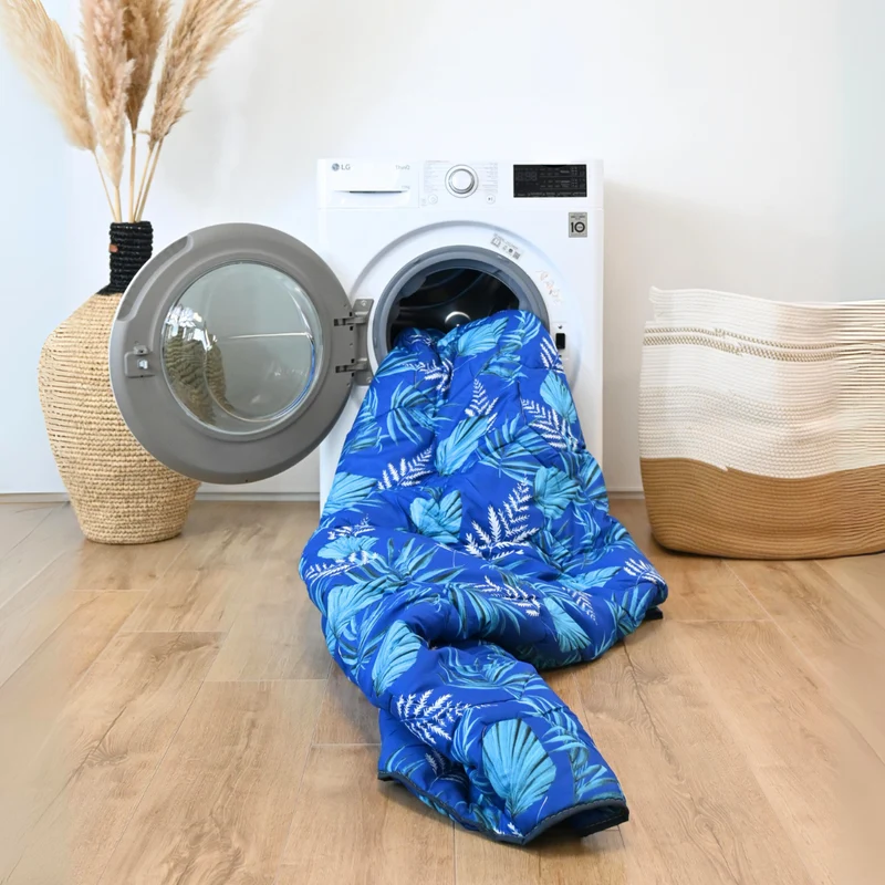 Wasbaar All Season Dekbed | Original Prints | Blue Leaves