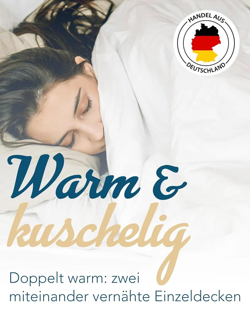 Winterbettdecke 135 x 200 cm warm Klimafaser
