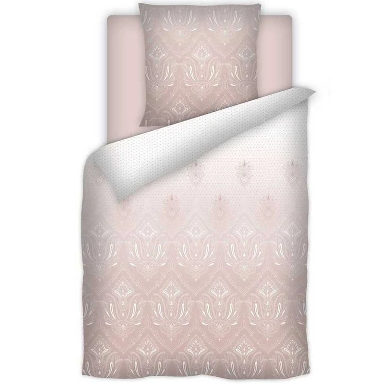 Rally Fashion Baumwoll Satin Bettwäsche Laura Rosa 135x200 cm + 80x80 cm