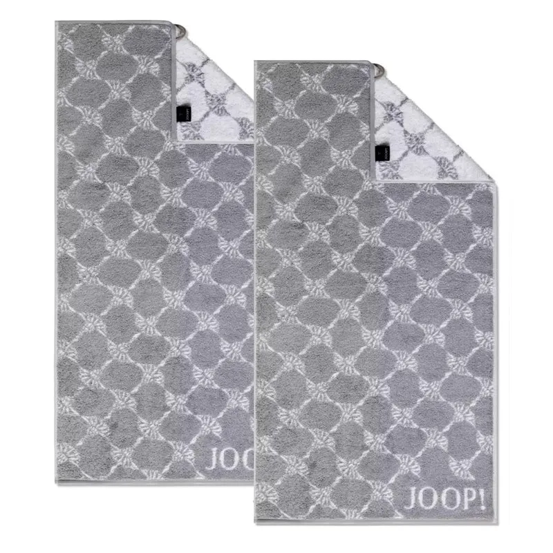 2er Handtuch-Set 50 x 100 cm Cornflower Silber