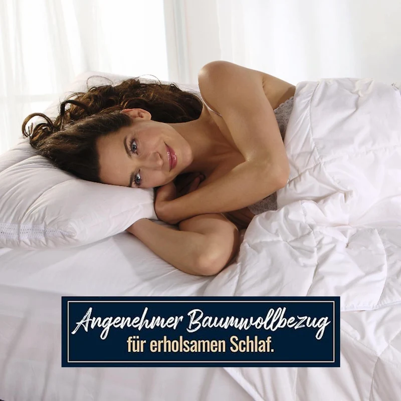 Daunendecke 135 x 200 cm Hochsteg extra warm 90% Daunen