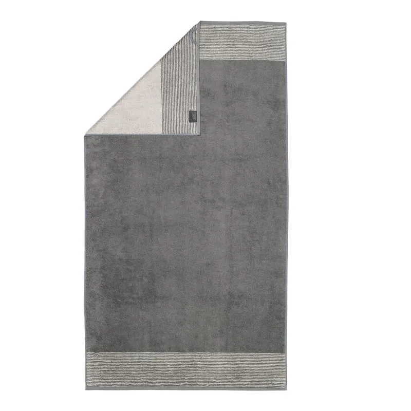 Handtuch 50 x 100 cm Two-Tone Schiefer