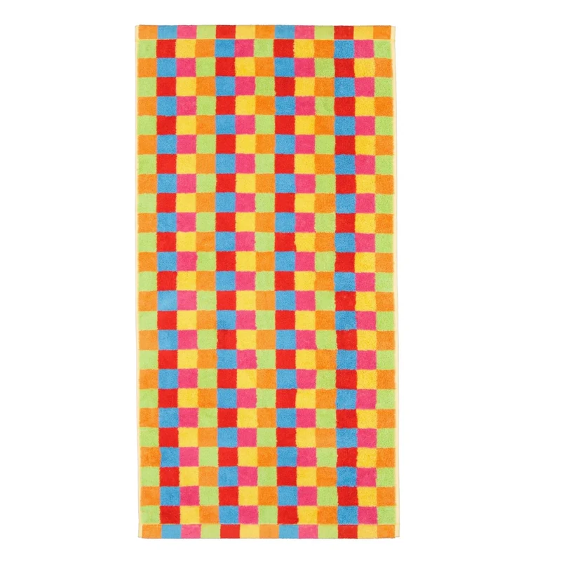 Handtuch 50 x 100 cm Life Style Kariert Mehrfarbig