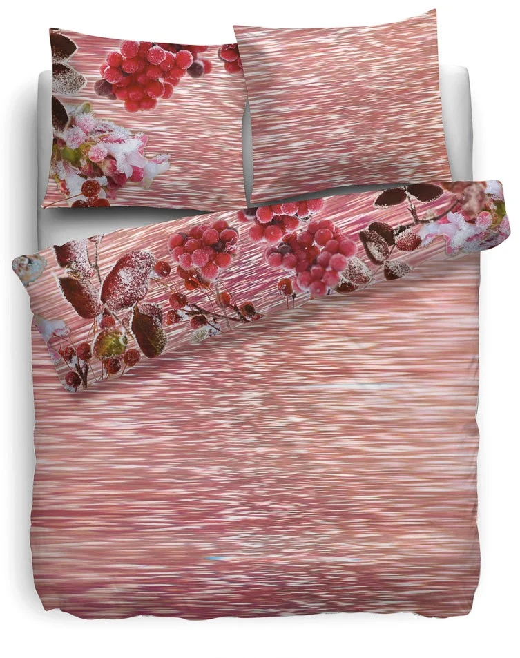 HnL Satin Bettwäsche Roxy Blumen Muster Rose