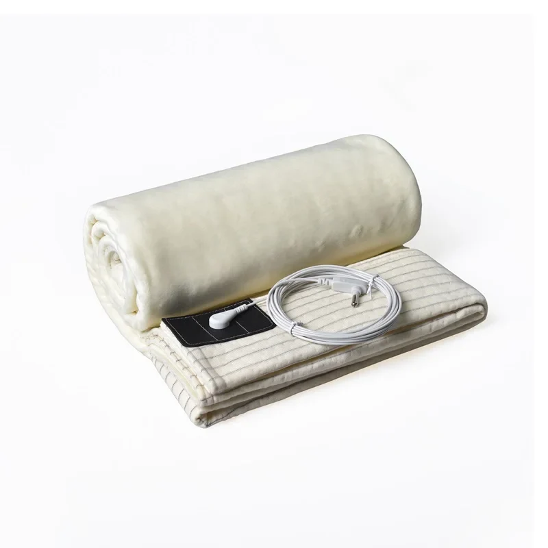 Grounding blanket with conductive silver fiber – Earthing throw for better sleep and wellness