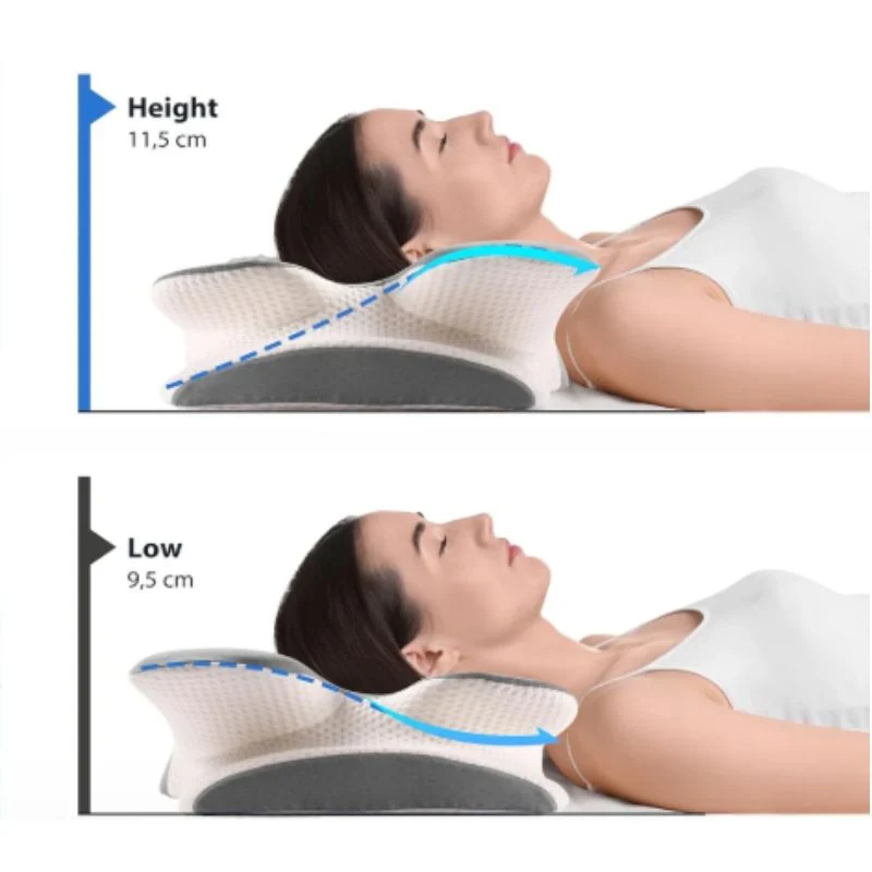 2-in-1 Orthopedic memory foam pillow for neck pain relief