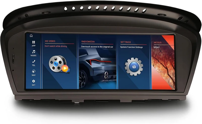 Qualcomm 8-Kern 8GB+128GB Erisin Android 16 Autoradio Bluetooth GPS Navi für BMW E60 E61 E63 E64 E90