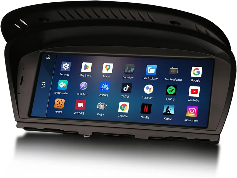 Qualcomm 8-Kern 8GB+128GB Erisin Android 16 Autoradio Bluetooth GPS Navi für BMW E60 E61 E63 E64 E90