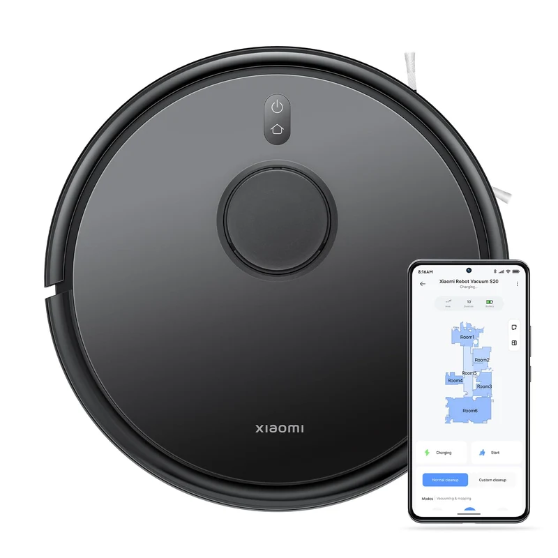 Xiaomi Robot Vacuum S20 Saug- und Wischroboter, Smarter Reinigungsplan mit LDS Lasernavigation, 5000