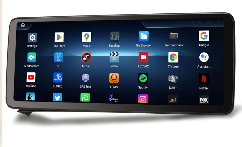 Erisin 12,3 Zoll Qualcomm 8-Kern 8GB+128GB Android 16 Autoradio Bluetooth GPS Navigation für Mercede