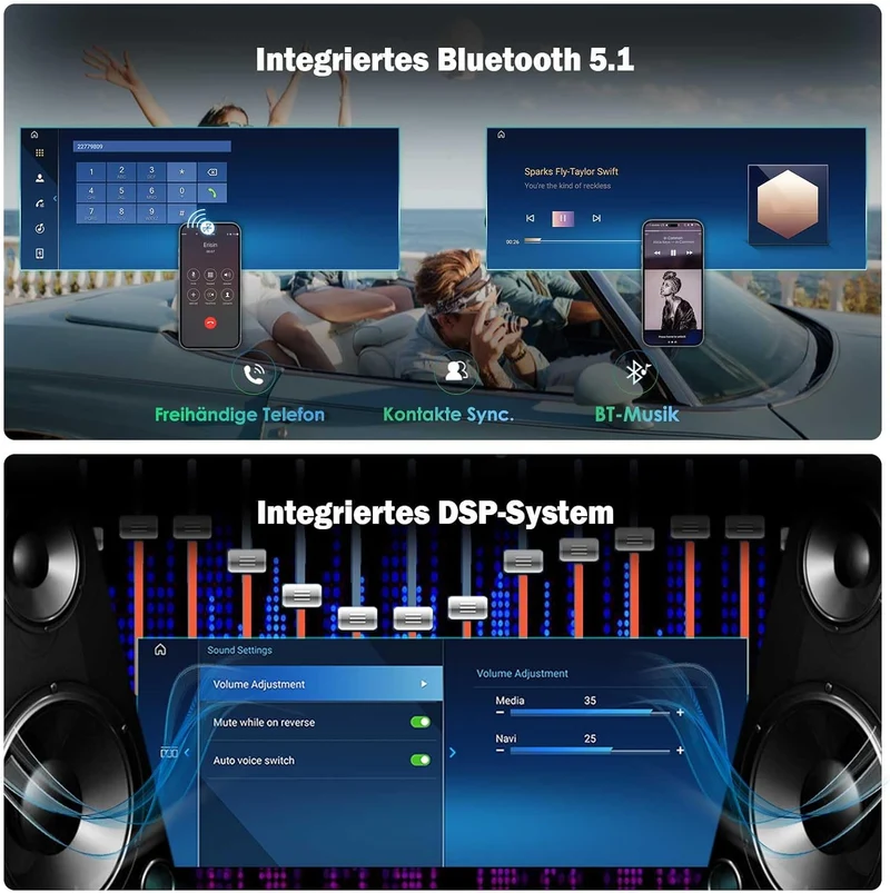 Erisin Qualcomm 12,3 Zoll Android 16 Autoradio Bluetooth für BMW X1 F48