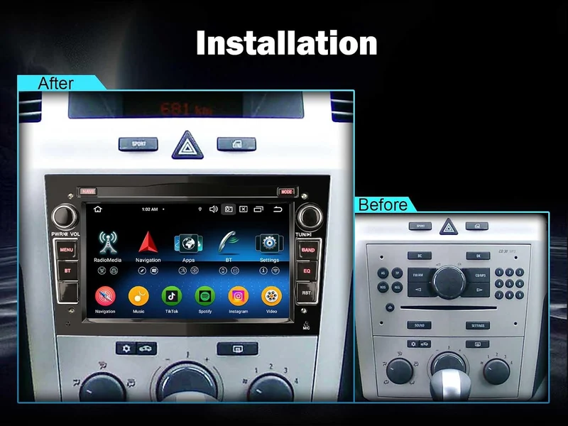 Erisin Android 16 Autoradio Für Opel Astra H Combo Corsa C Corsa D Signum Zafira Vectra Vivaro 8 Ker
