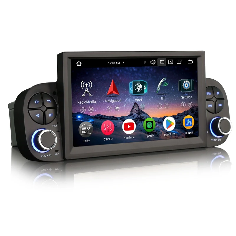 Erisin Android 16 Autoradio CarPlay für FIAT Panda 319 2013-2020 GPS Navi