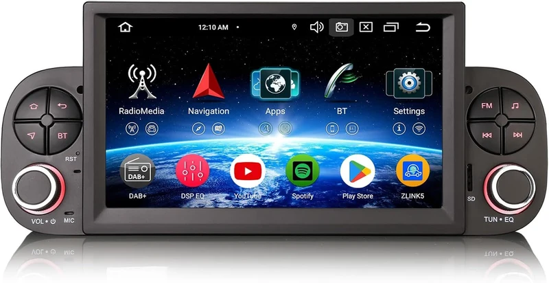 Erisin Android 16 Autoradio CarPlay für FIAT Panda 319 2013-2020 GPS Navi