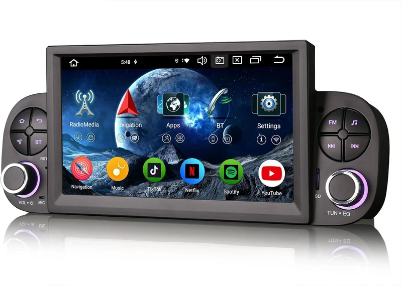Erisin Android 16 Autoradio CarPlay für FIAT Panda 319 2013-2020 GPS Navi